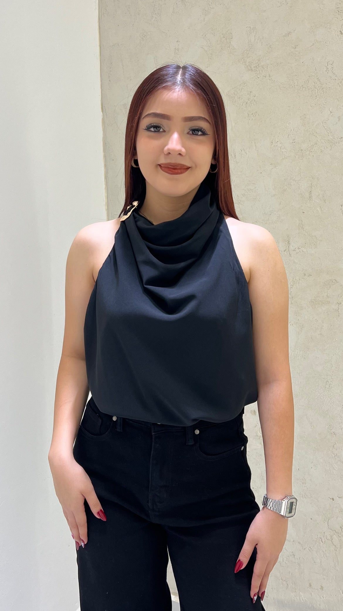 Blusa escotada