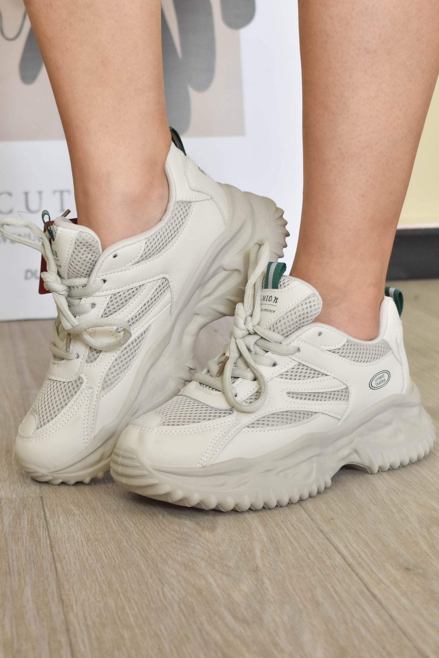 Chunky Green Tennis Shoes
