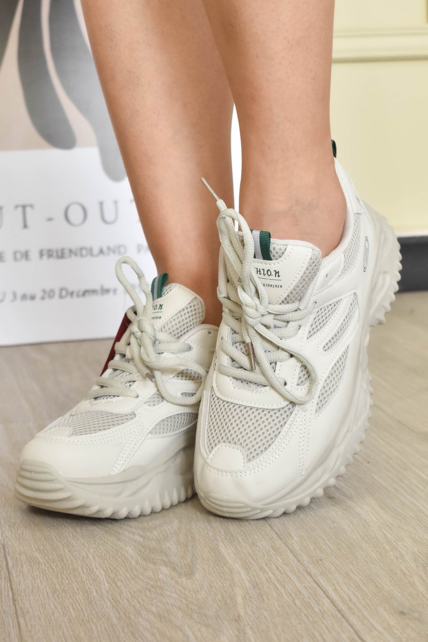 Chunky Green Tennis Shoes