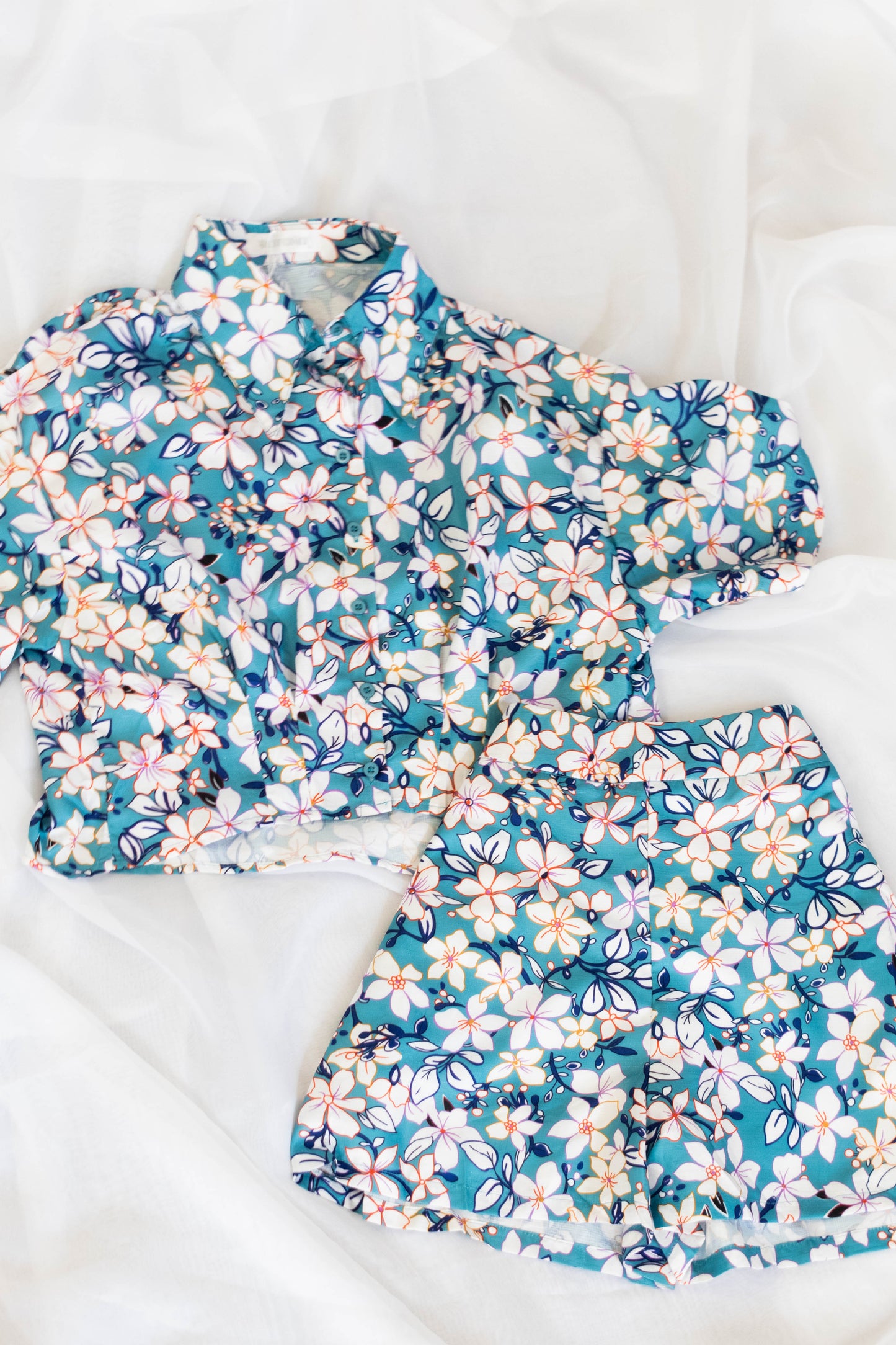 Flowered Two Piece Set