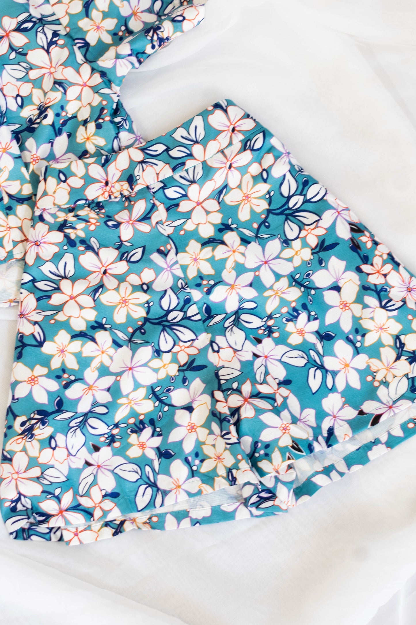 Flowered Two Piece Set