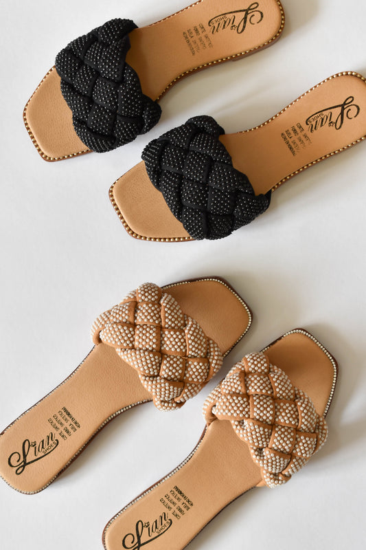 Slip-On Braided Sandals