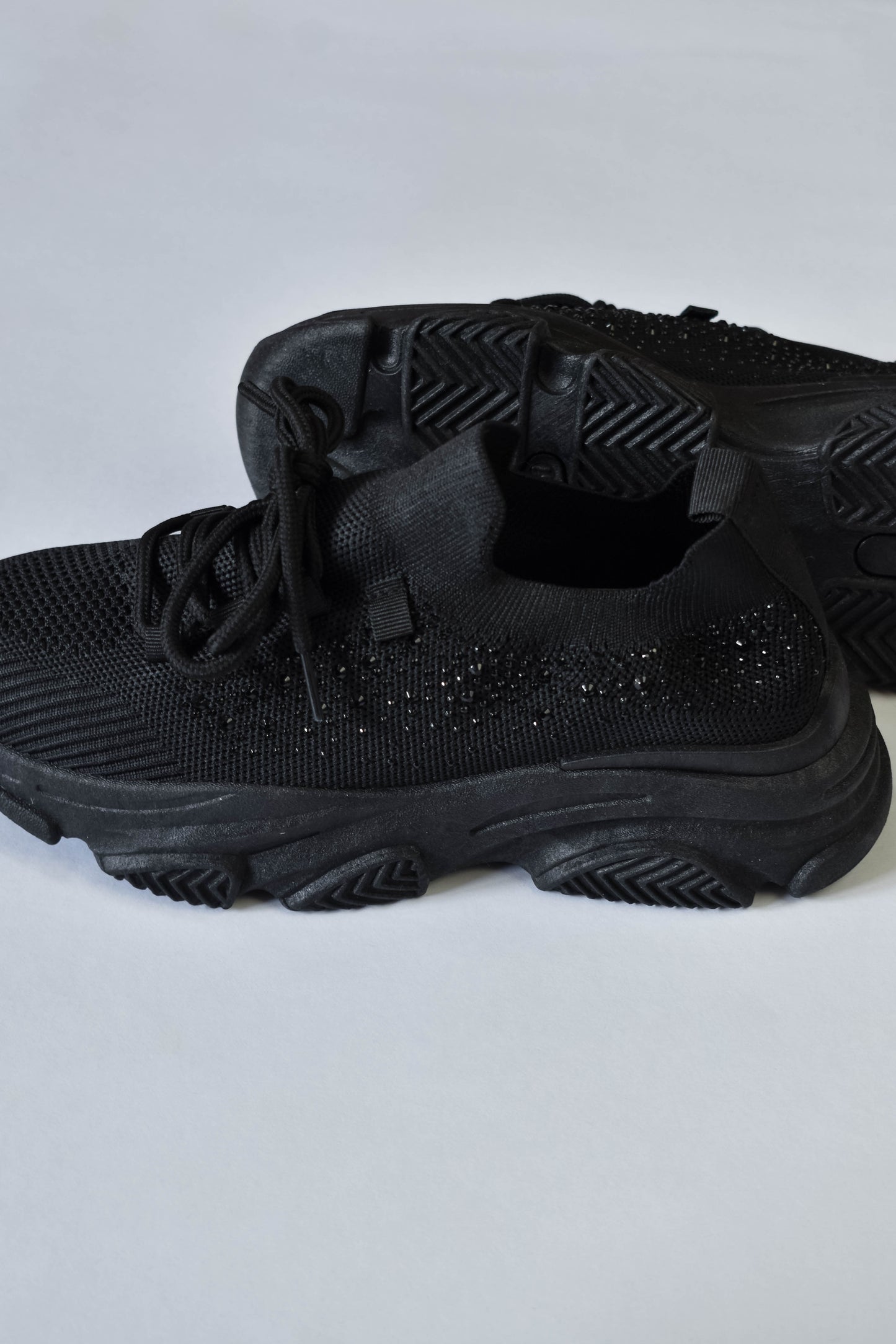 Black Chunky Tenis