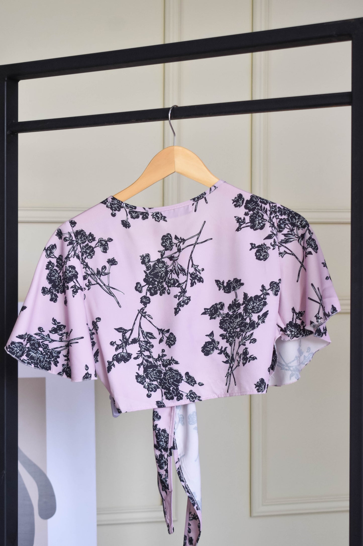 Tie Up Floral Blouse